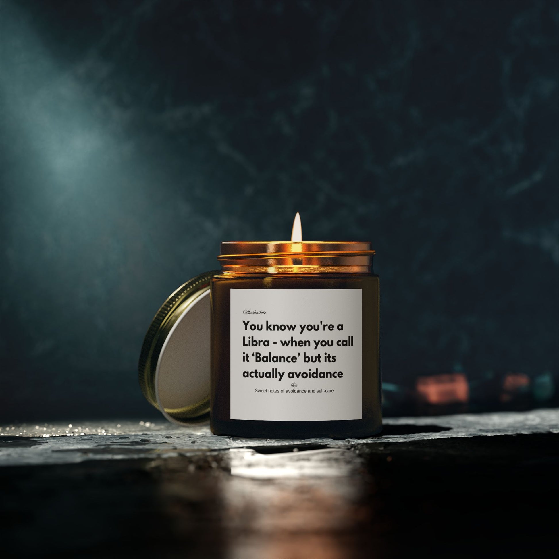 Libra Scented Candle - Balance but Actually Avoidance, Zodiac Gift, Home Décor, Relaxation, Astrology Candle