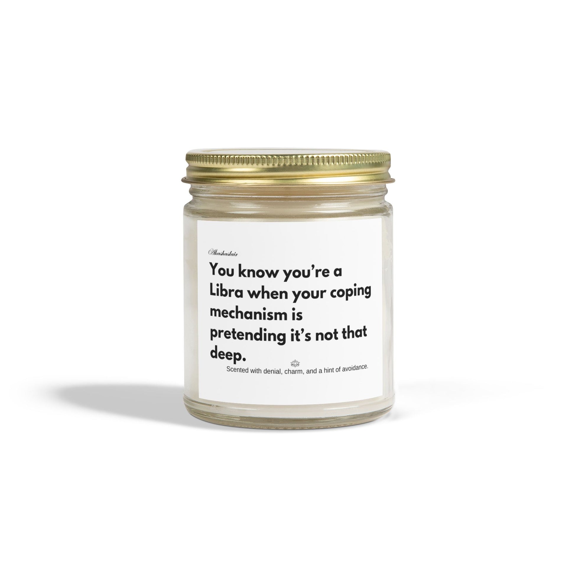 Scented Candle, Libra Birthday Gift, Coconut Apricot Wax, Zodiac Surprise, Funny Candle for Libra Season, Astrology Candle