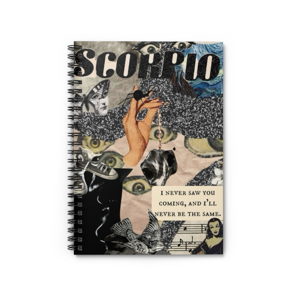 Scorpio Journal Spiral Notebook - Ruled Line