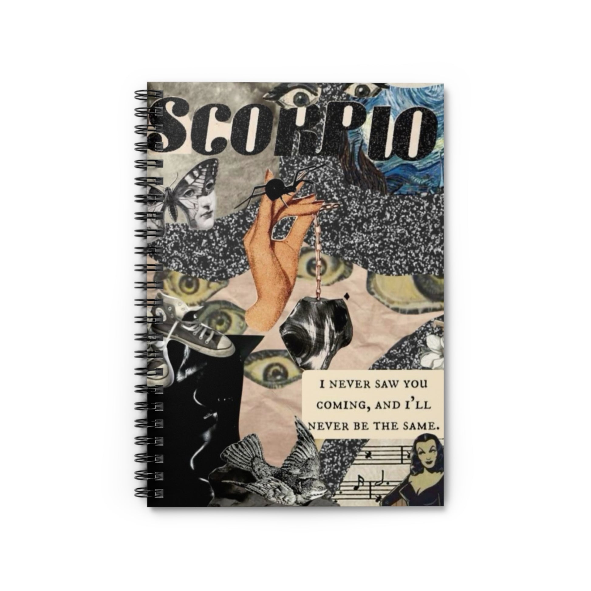 Scorpio Journal Spiral Notebook - Ruled Line