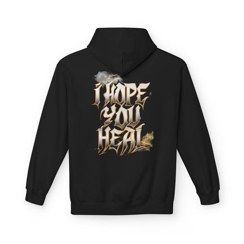 "I Hope You Heal" Hoodie – Inspirational Quote Sweatshirt for Fall & Winter | Cozy Unisex Pullover | Mental Health Awareness Gift | Soft Warm Fleece Loungewear