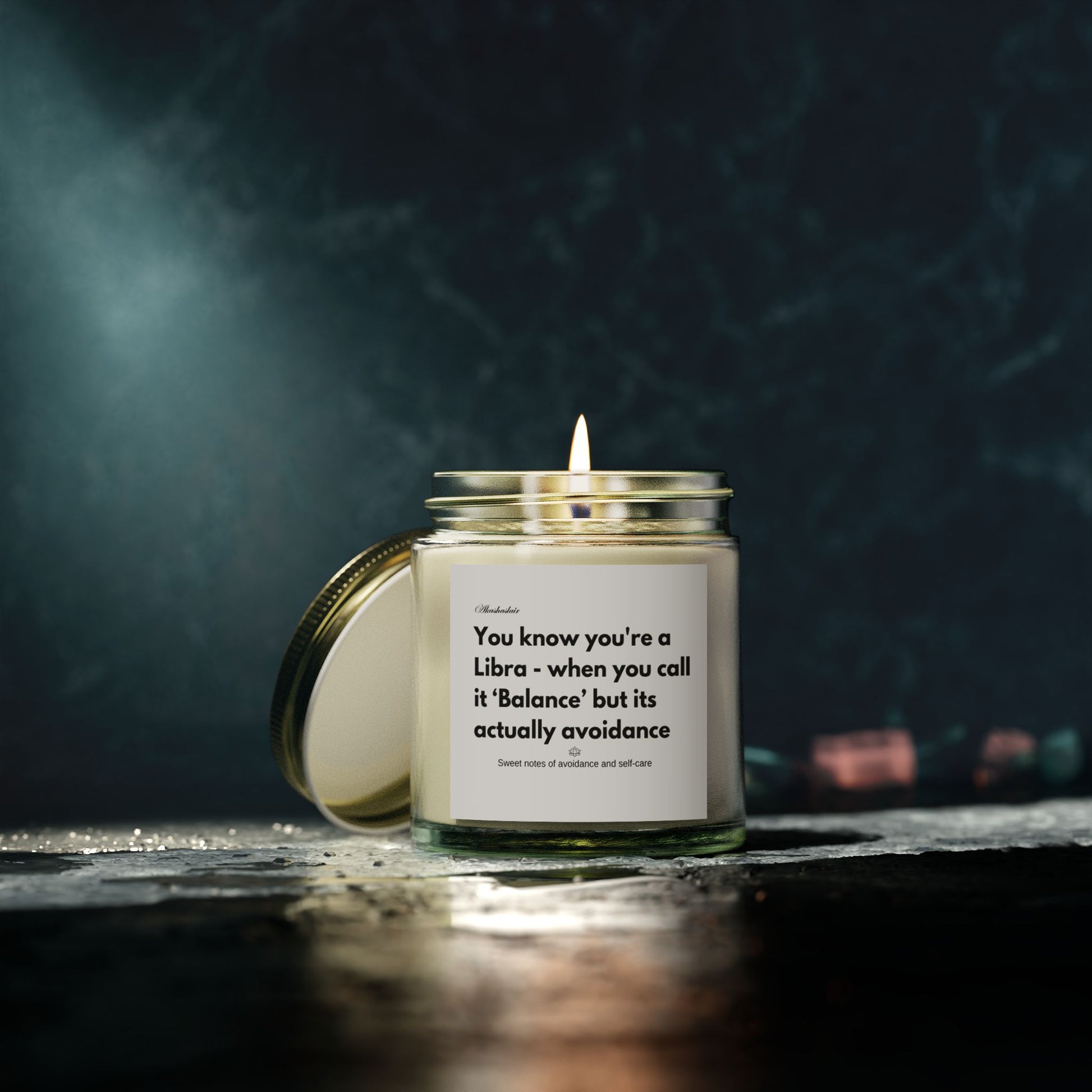 Libra Scented Candle - Balance but Actually Avoidance, Zodiac Gift, Home Décor, Relaxation, Astrology Candle