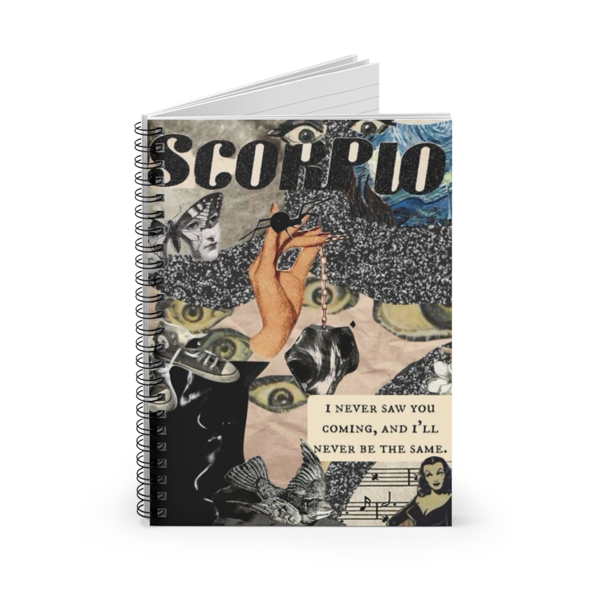 Scorpio Journal Spiral Notebook - Ruled Line