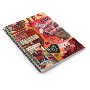 Aries Spiral Journal  - Aries Design with Inspirational Quotes