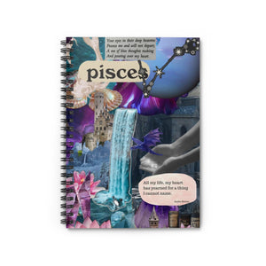 Open image in slideshow, Pisces Inspiration Spiral Notebook - Ruled Lines for Dreamers &amp; Creatives
