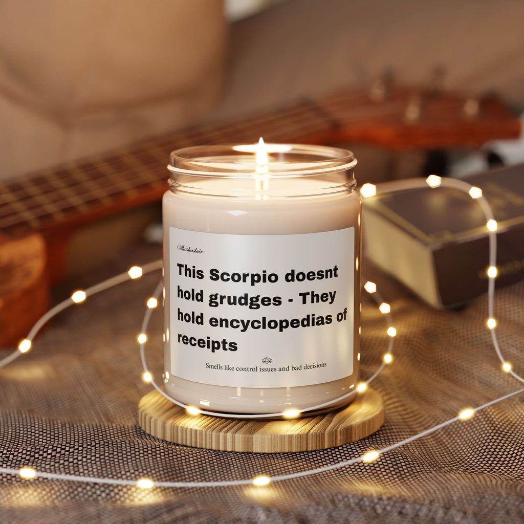 Scorpio Scented Candle, Zodiac Decor, Astrology Gift, Home Fragrance, Unique Candle for Scorpios, Candle for Birthday or Relaxation