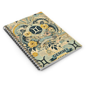 Gemini Spiral Notebook - Empowering Design for Astrologers and Creatives
