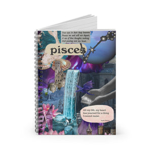 Pisces Inspiration Spiral Notebook - Ruled Lines for Dreamers & Creatives