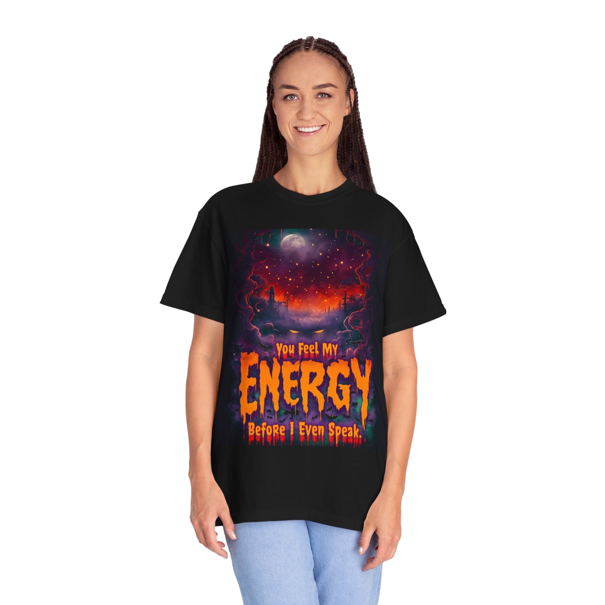 Vibrant Energy Graphic T-Shirt, Inspirational Tee, Unisex Apparel, Motivational Gift, Casual Fashion, Daily Wear