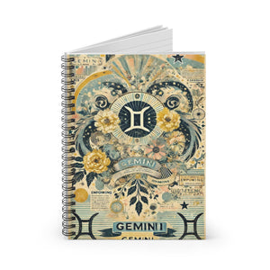 Open image in slideshow, Gemini Spiral Notebook - Empowering Design for Astrologers and Creatives
