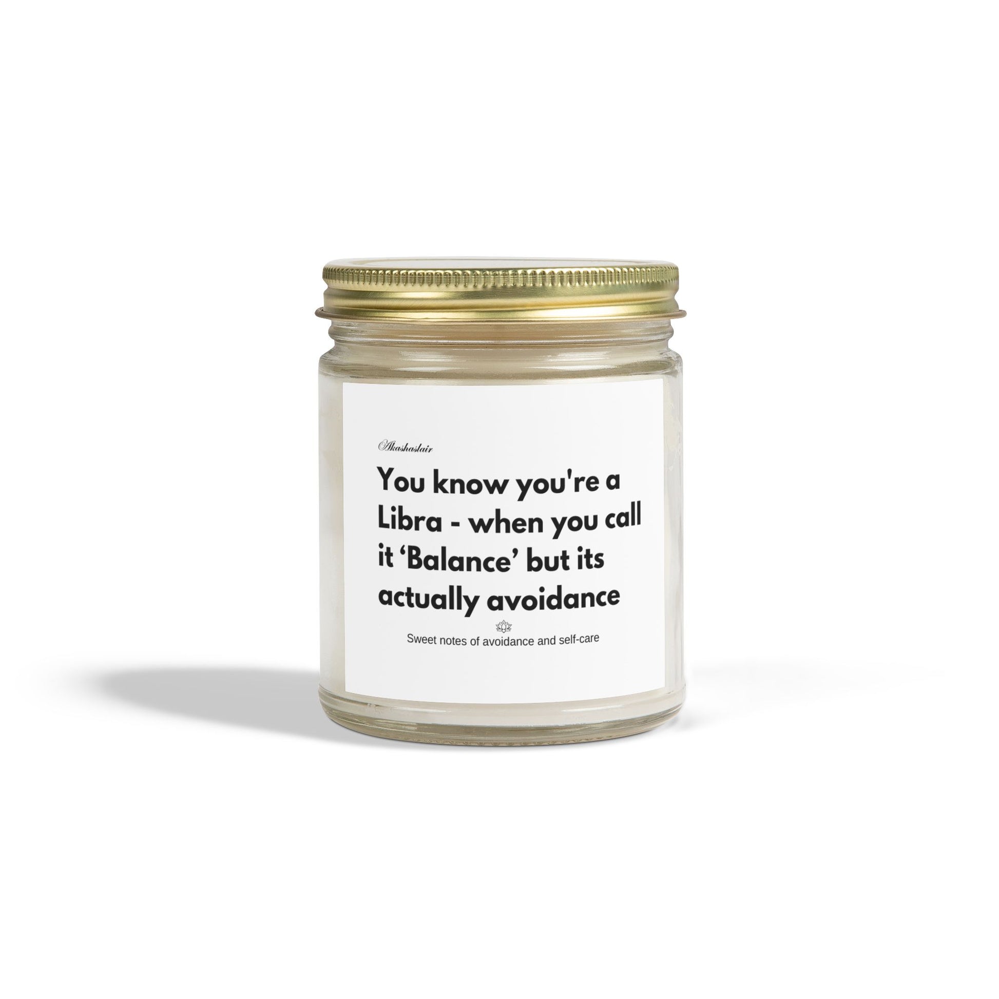 Libra Scented Candle - Balance but Actually Avoidance, Zodiac Gift, Home Décor, Relaxation, Astrology Candle