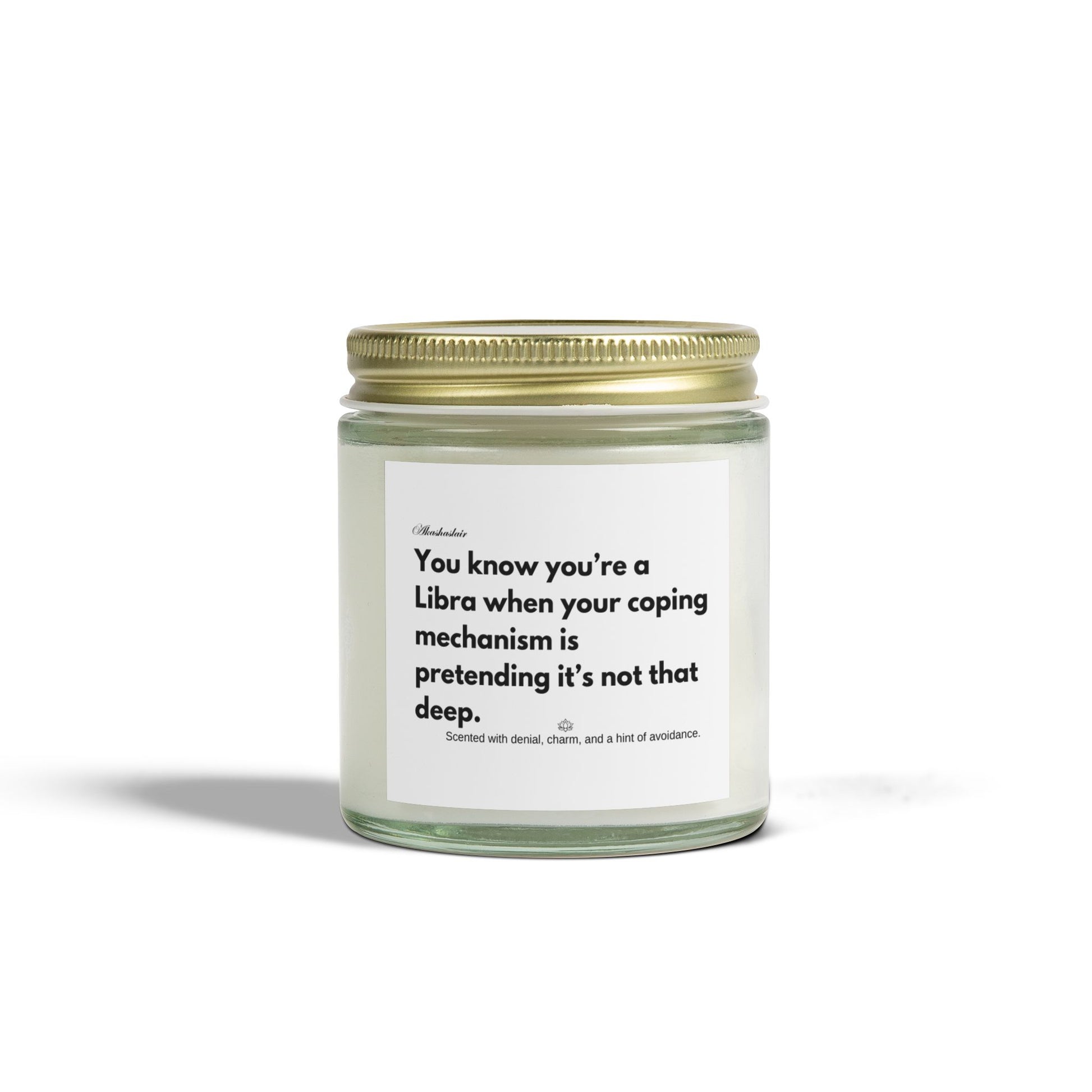 Scented Candle, Libra Birthday Gift, Coconut Apricot Wax, Zodiac Surprise, Funny Candle for Libra Season, Astrology Candle