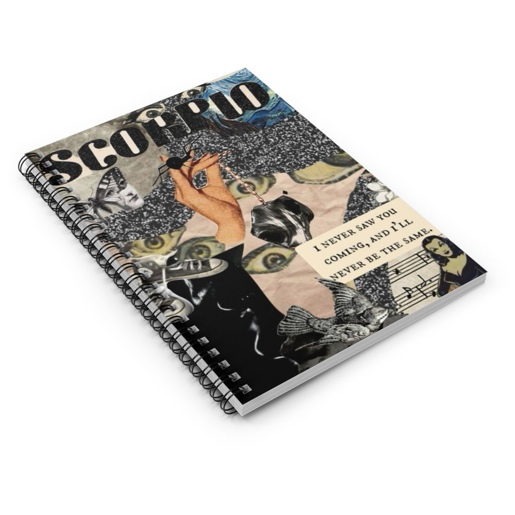 Scorpio Journal Spiral Notebook - Ruled Line