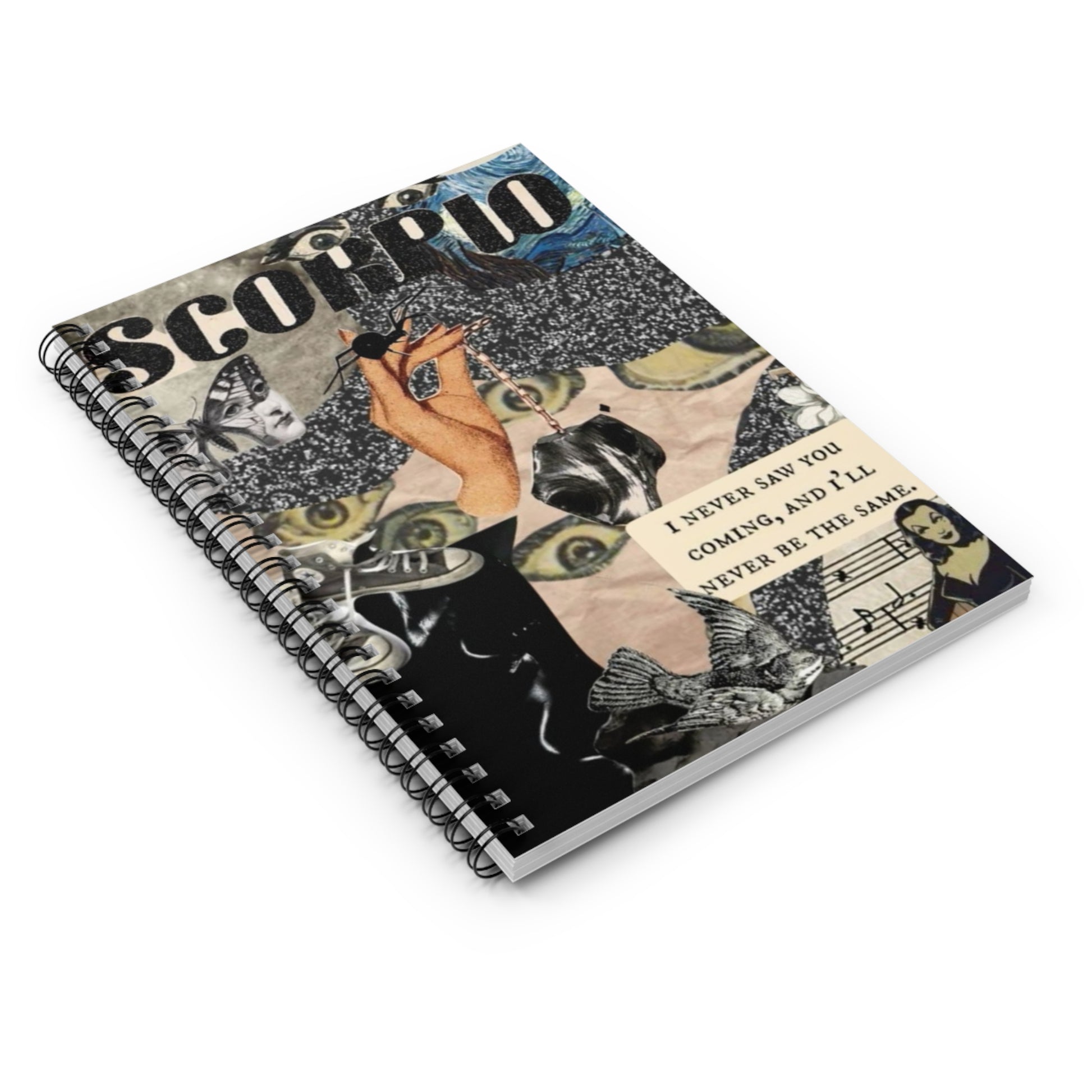 Scorpio Journal Spiral Notebook - Ruled Line