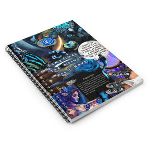 Aquarius Mystic Spiral Notebook - Ruled Line