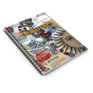 Vintage Gemini Journal - Spiral Notebook